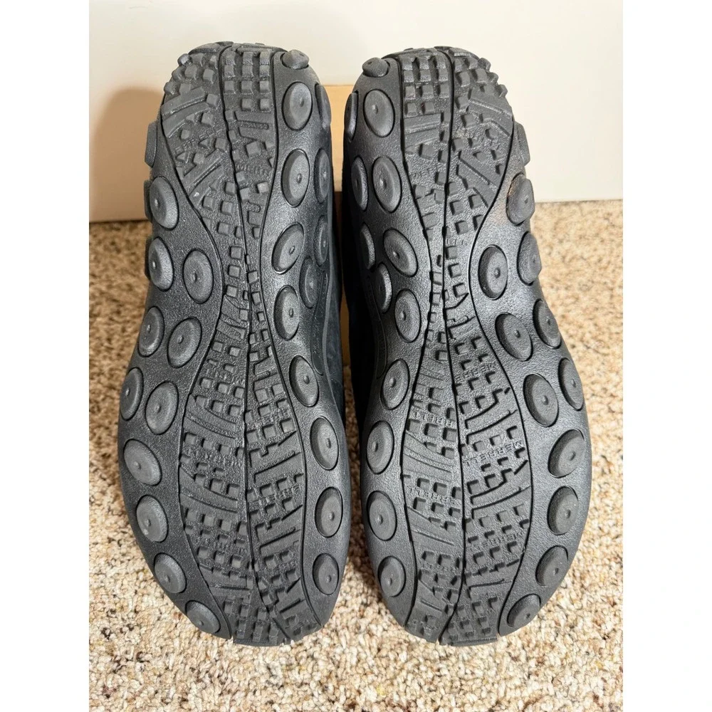 Merrell Mens Jungle Moc Explorer Black Suede Slip On Shoes Worn Once Size 13